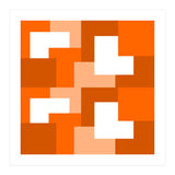 Orange Abstract Square Tiles (Print Only) thumbnail