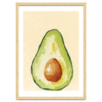 Avocado Half, Fresh Food Kitchen Art