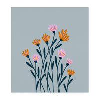 Orange and Pink Flowers (Print Only)