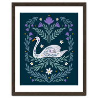 Swan Purple And Teal