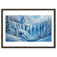 Frozen Cascades of Winter