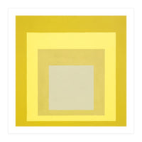 JOSEF ALBERS - HOMAGE TO THE SQUARE YELLOW WHITE (Print Only)