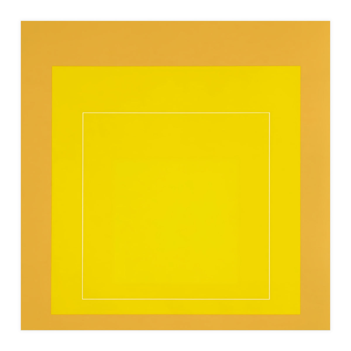 JOSEF ALBERS - HOMAGE TO THE SQUARE YELLOW   (Print Only)