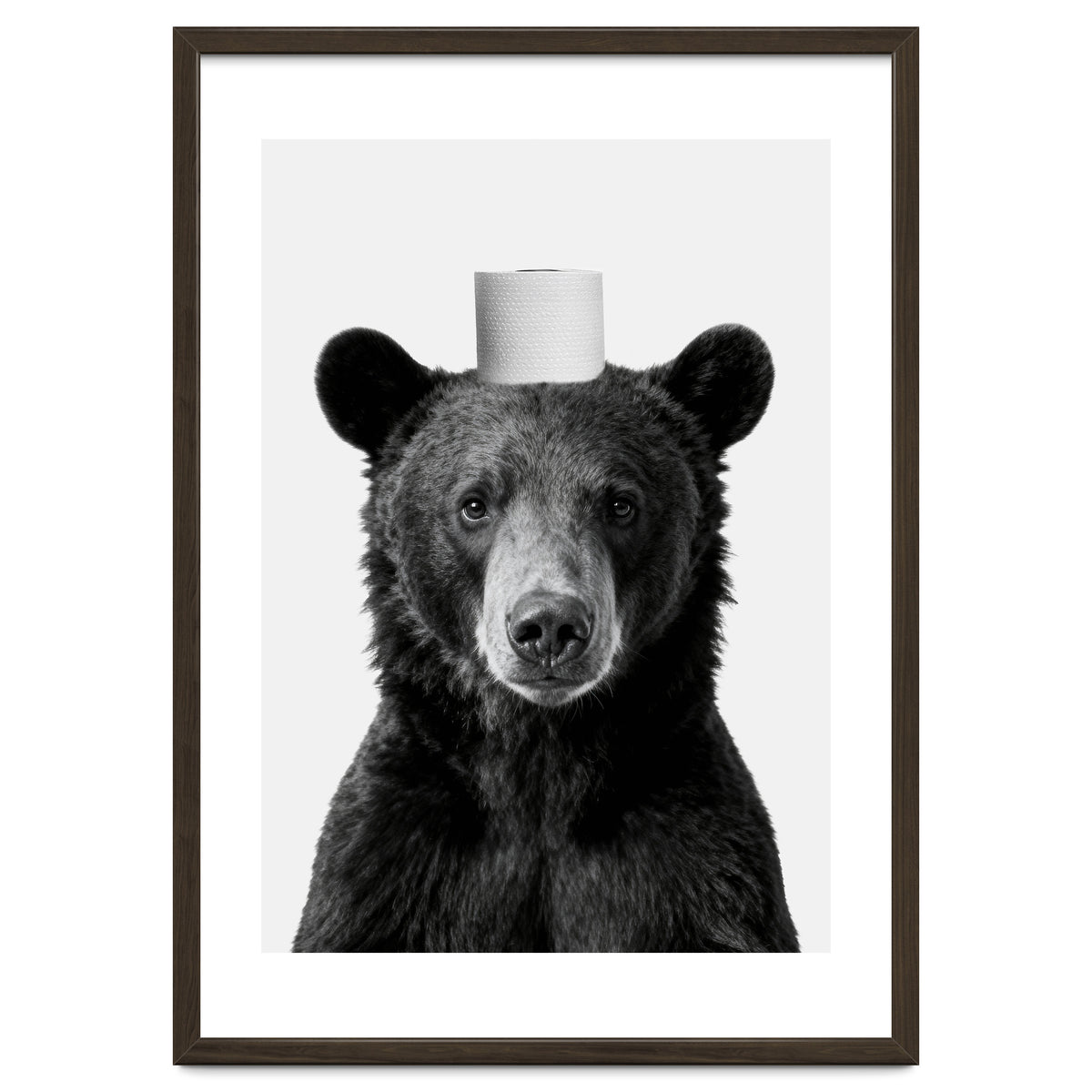 Bear, Toilet Paper Crown, Nursery Animal Art for Children