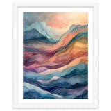 Abstract Fluid Mountain Landscape Art thumbnail