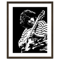 Pat Metheny American Jazz Guitarist Legend in Monochrome 3