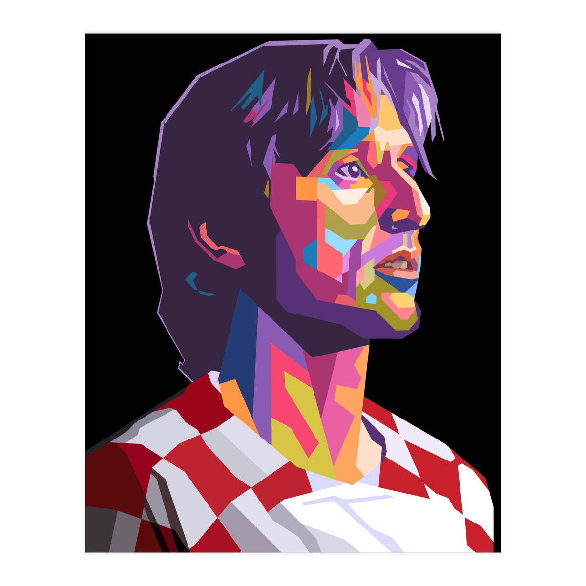 Luka Modric pop art portrait (Print Only)