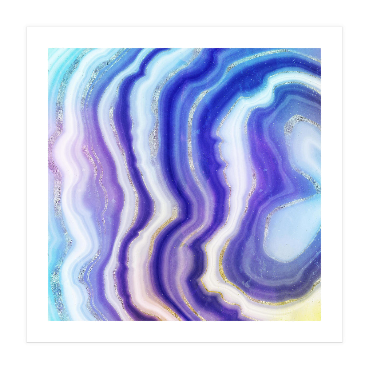 Neon Agate Texture 05 (Print Only)