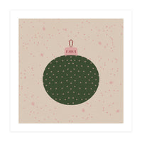 Christmas globe with snowflakes (Print Only)