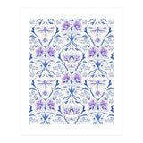 Bohemian Garden Blue Pattern (Print Only) thumbnail