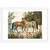 Horses In Blooming Paradise thumbnail
