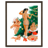 Three Beautiful Women Decorating a Christmas Tree thumbnail