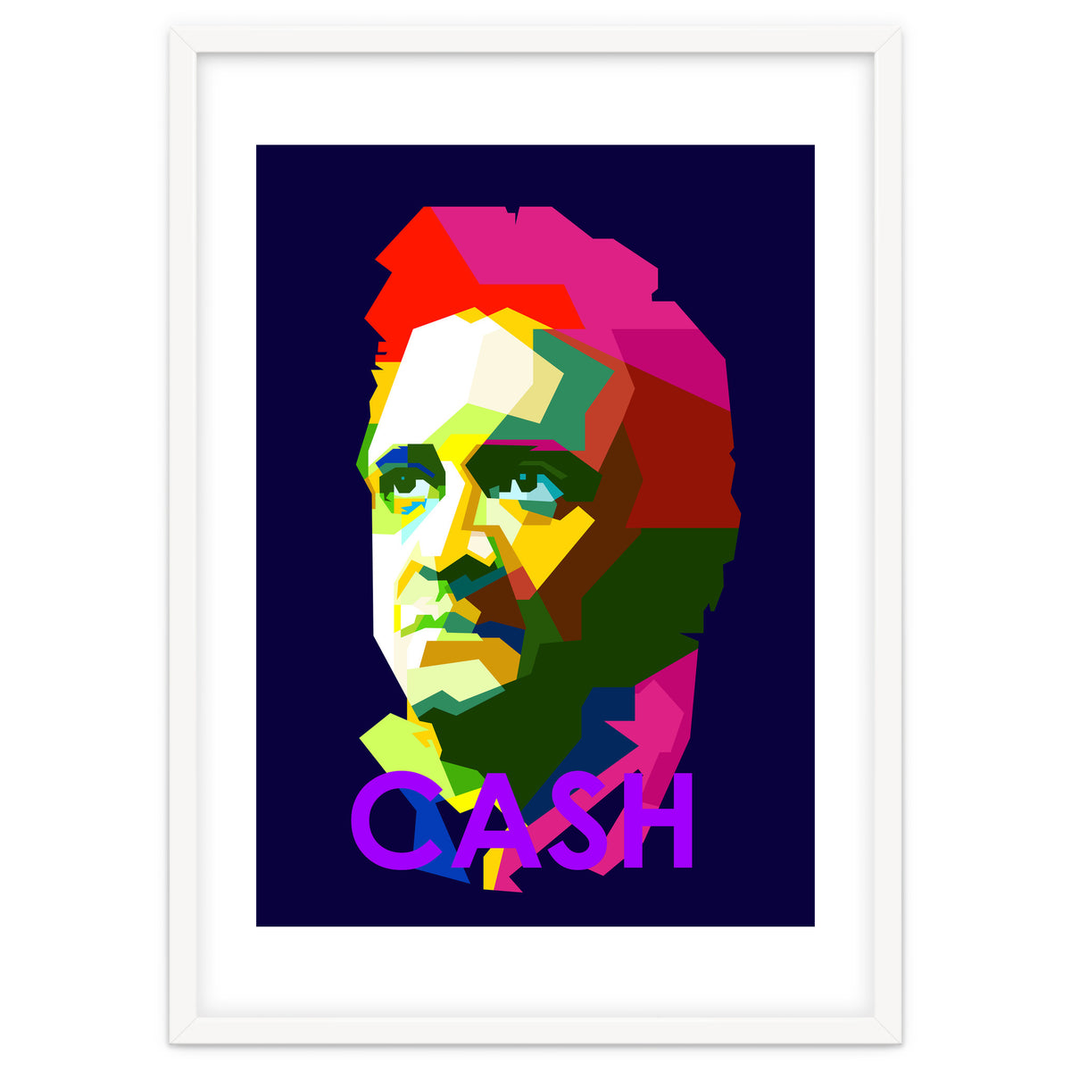 Johnny Cash Country Singer Pop Art WPAP