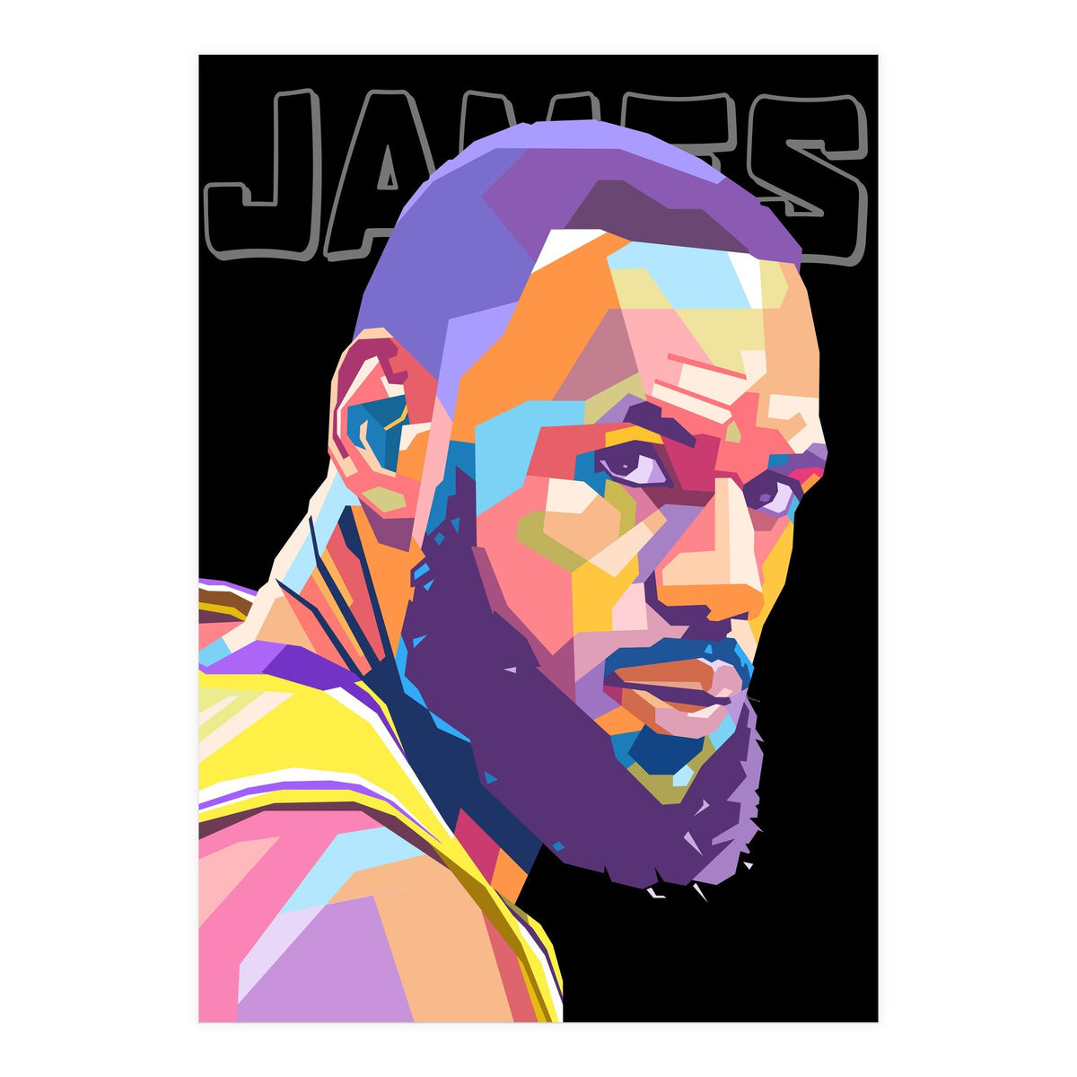 King Lebron James art (Print Only)