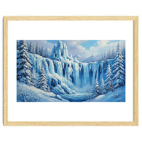 Frozen Cascades of Winter