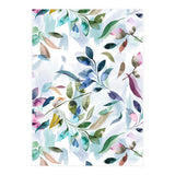 Watercolor Tranquility Leaves Mauve (Print Only) thumbnail