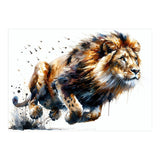 Dynamic Lion In Motion (Print Only) thumbnail