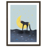 Beauty Sleep - Melting Cat on the crescent moon thumbnail
