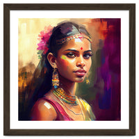 Golden Garland Sinhalese Portrait