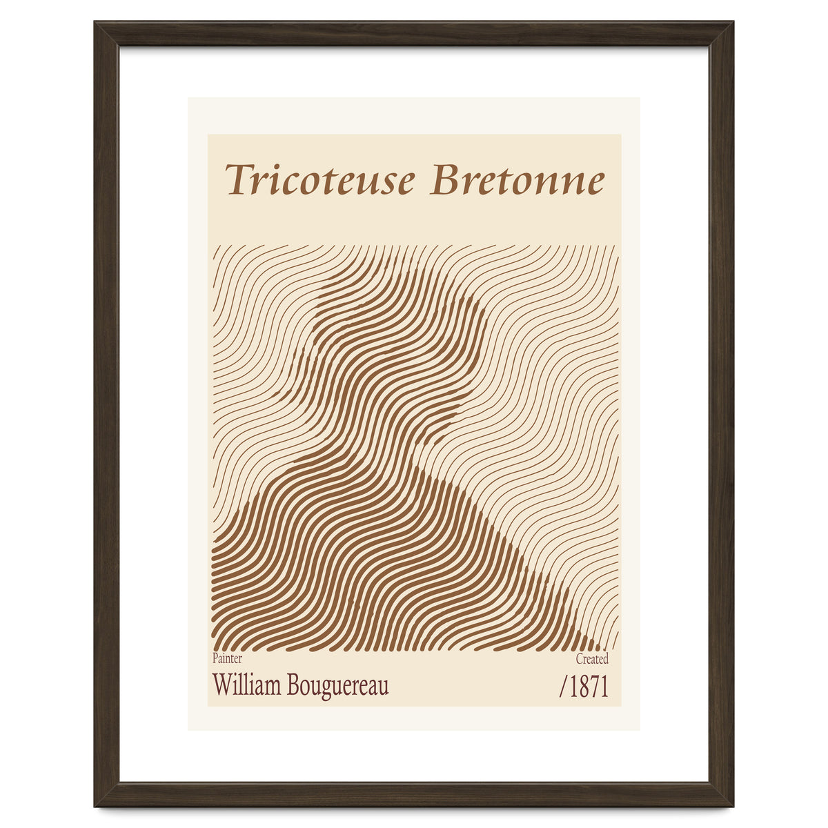 Tricoteuse Bretonne William Bouguereau (1871)