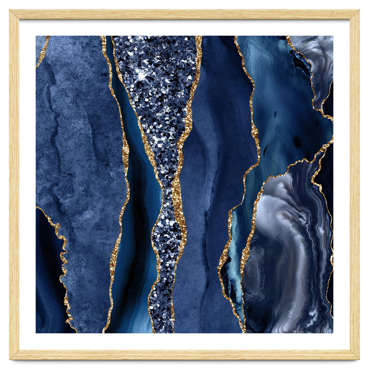 Agate Glitter Ocean Texture 06