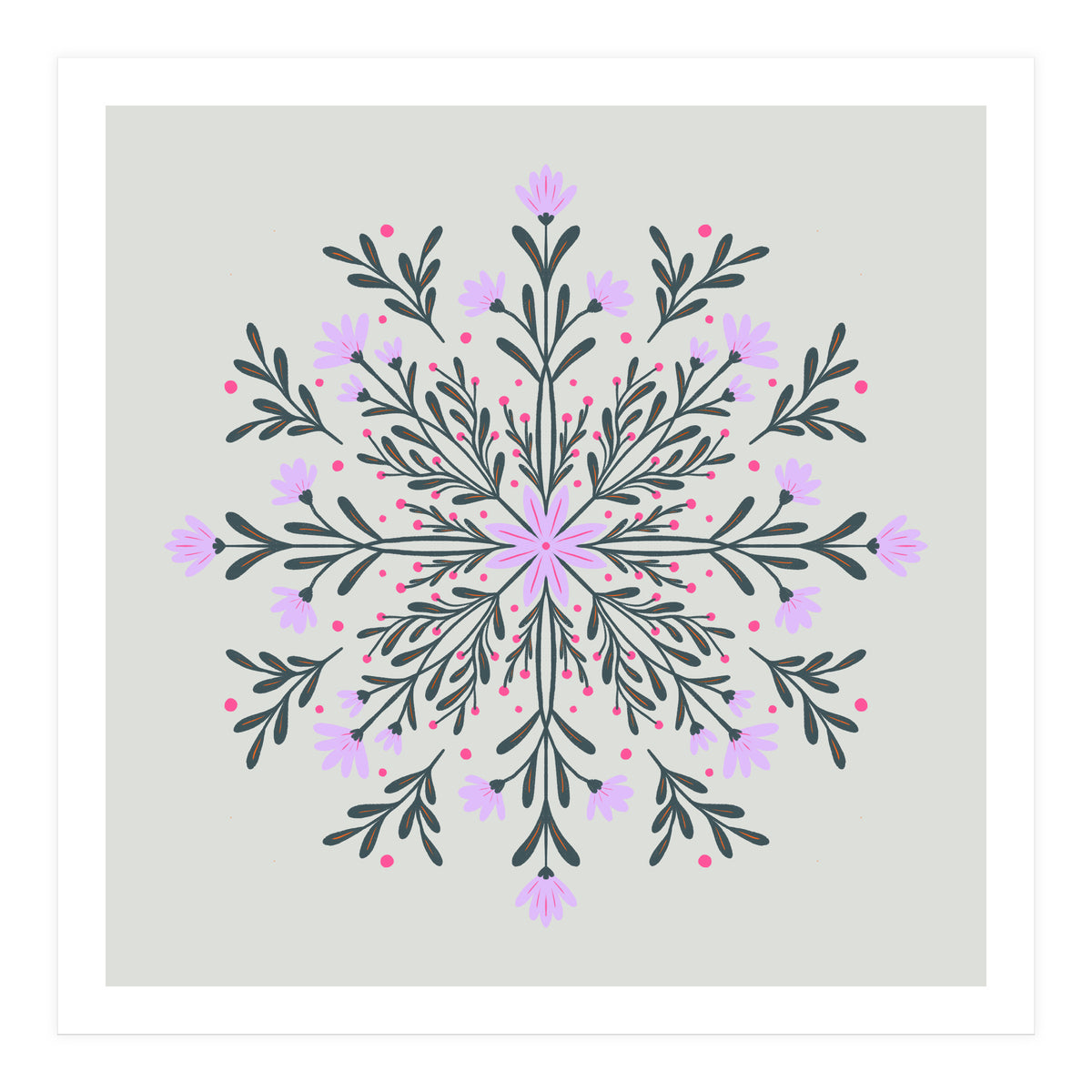 Spring Flowers Mandala (Print Only)
