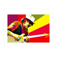 Carlos Santana Latin Guitarist Pop Art Wpap (Print Only)