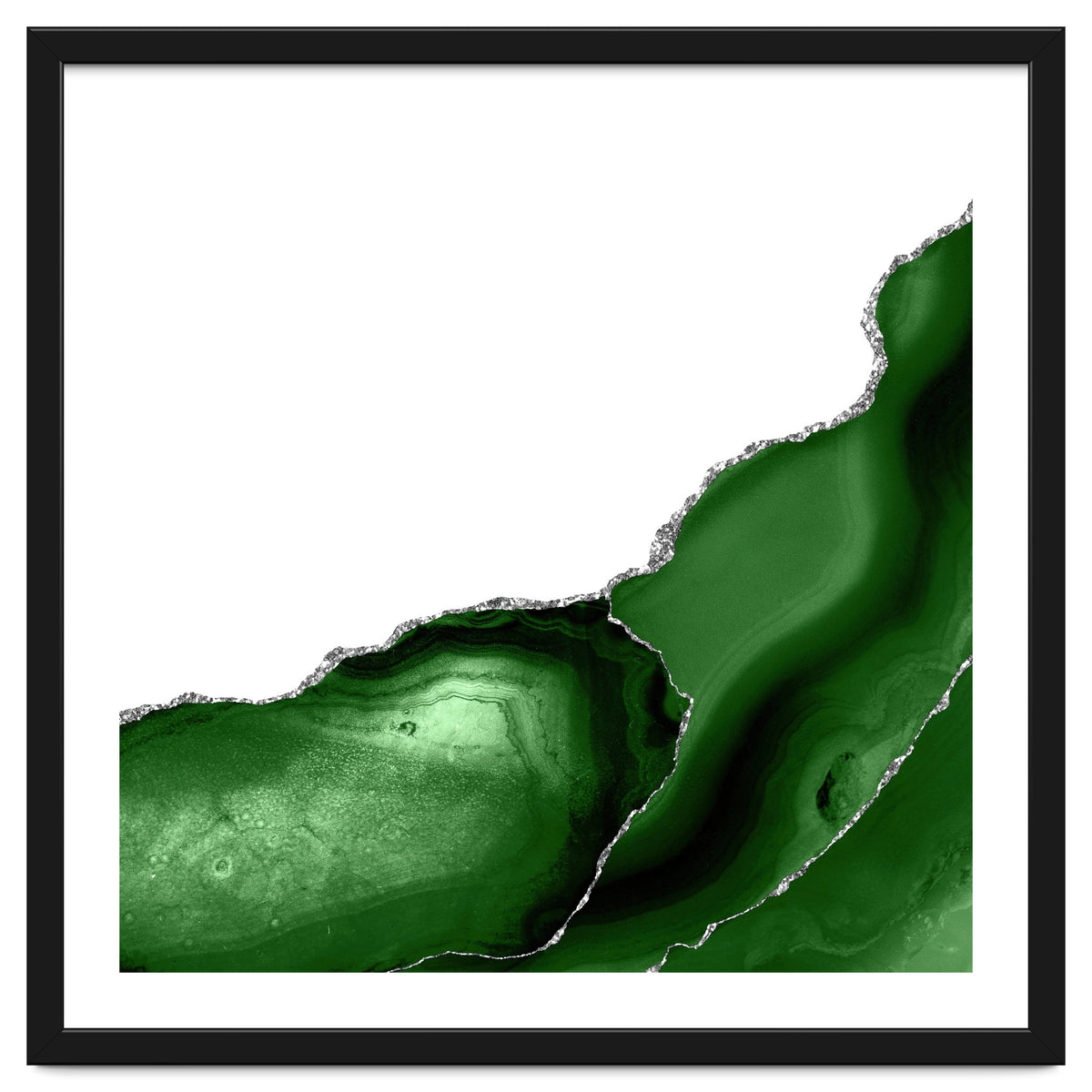 Green & Silver Agate Texture 08