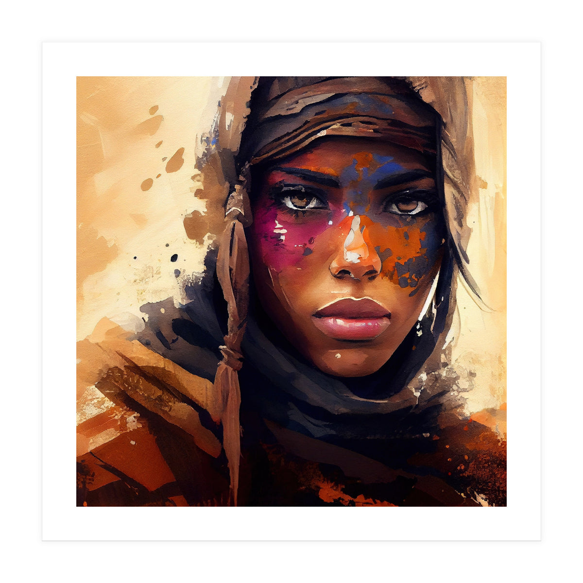 Powerful Tuareg Woman #2 (Print Only)