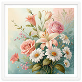 Elegant Pastel Floral Bouquet Illustration thumbnail