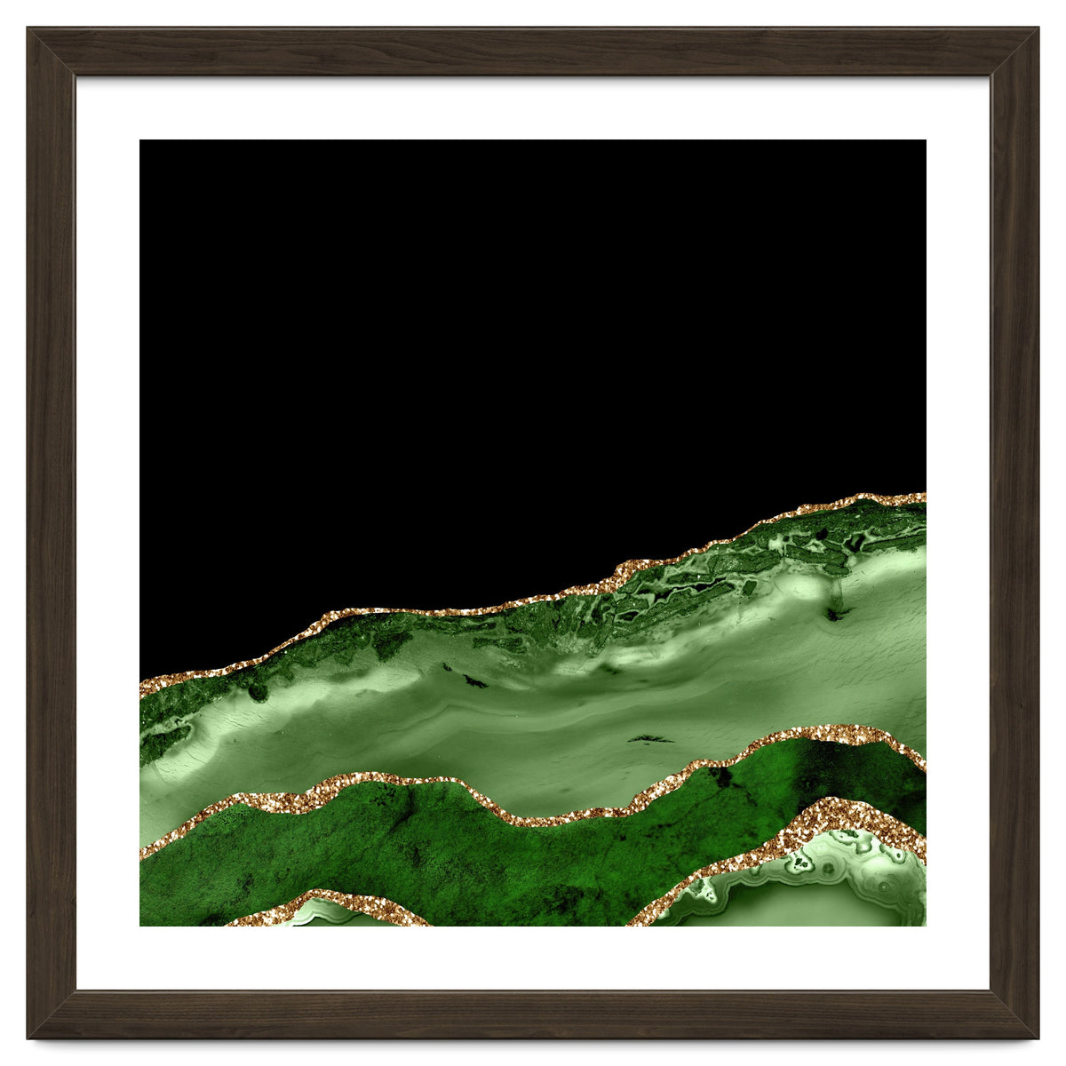 Green & Gold Agate Texture 17