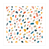 TerrazzoTerrazzo, Abstract Quirky Shapes Bohemian Modern Pattern Confetti Celebration Random Colorful Shapes (Print Only) thumbnail