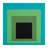 JOSEF ALBERS - HOMAGE TO THE SQUARE GREEN BLACK (Print Only)