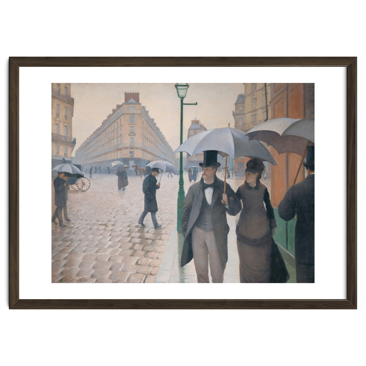 Gustave Caillebotte: Rue de Paris, temps de pluie - Paris Street in Rainy Weather, 1877.