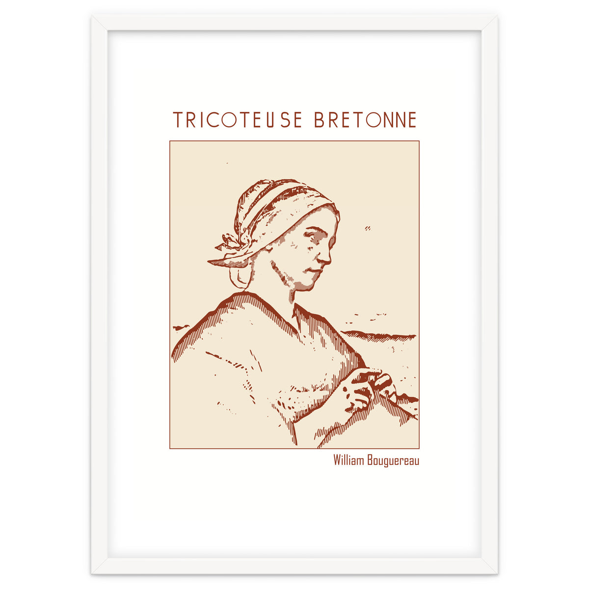 Tricoteuse Bretonne – William Bouguereau