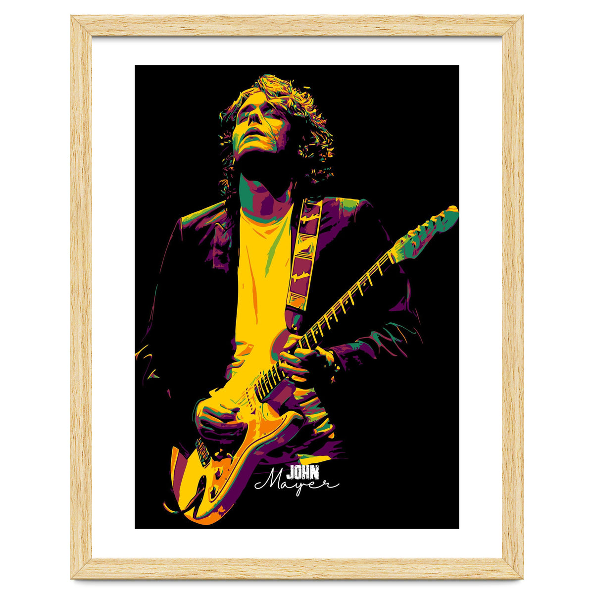 John Mayer American Guitarist Legend in Pop Art
