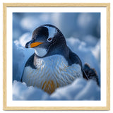 Gentoo Penguin In Its Natural Snowy Habitat thumbnail