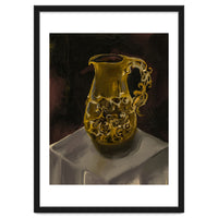 Golden Jug oil painted