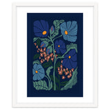 Klimt Flower Dark Blue thumbnail