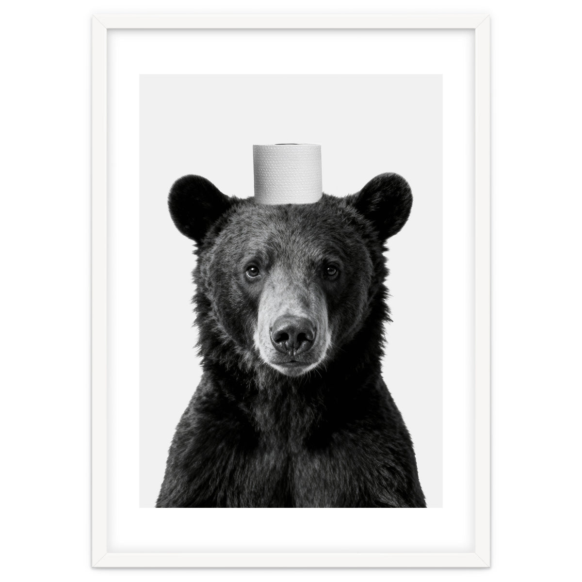 Bear, Toilet Paper Crown, Nursery Animal Art for Children