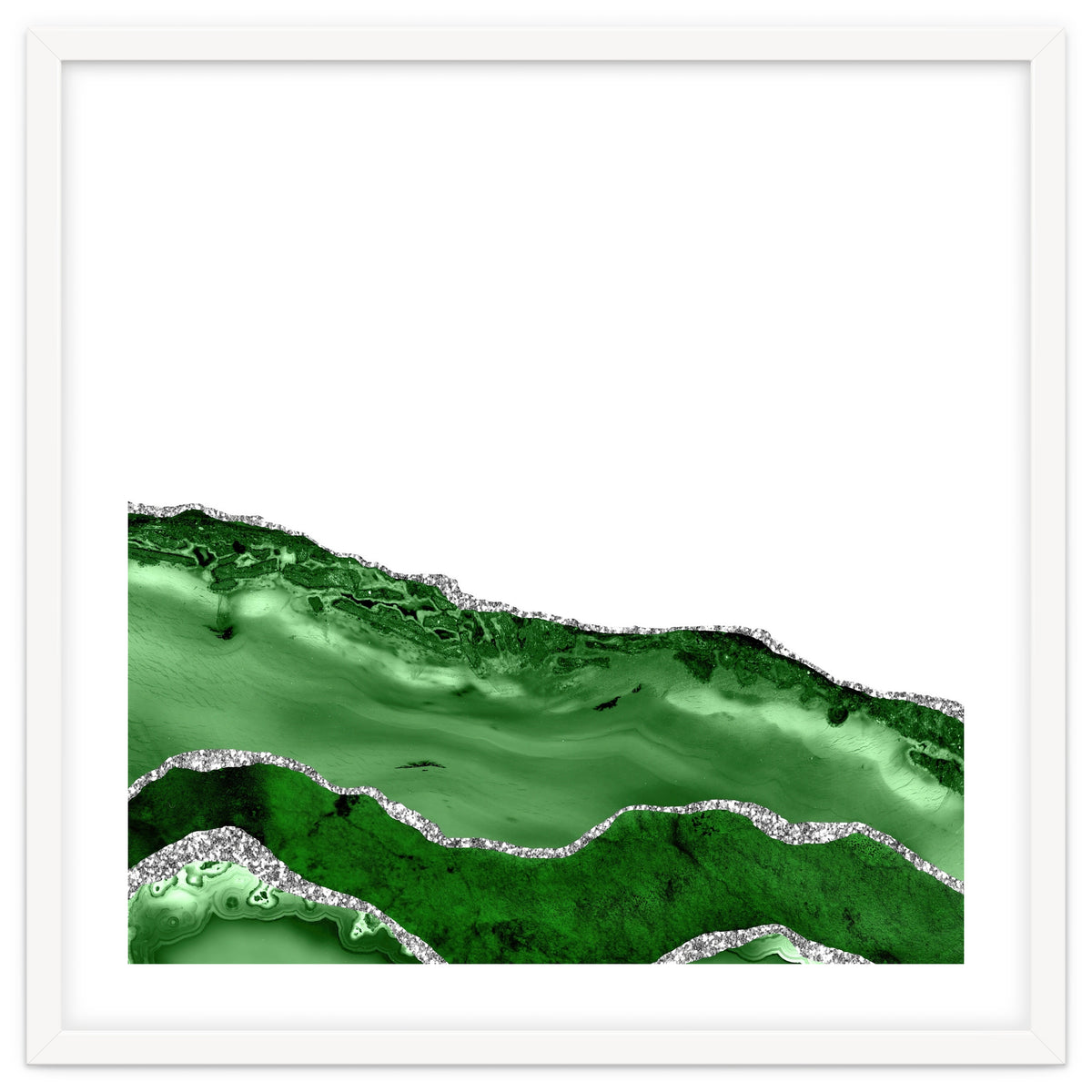 Green & Silver Agate Texture 06