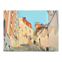 Lisbon Apartment Street (Print Only)