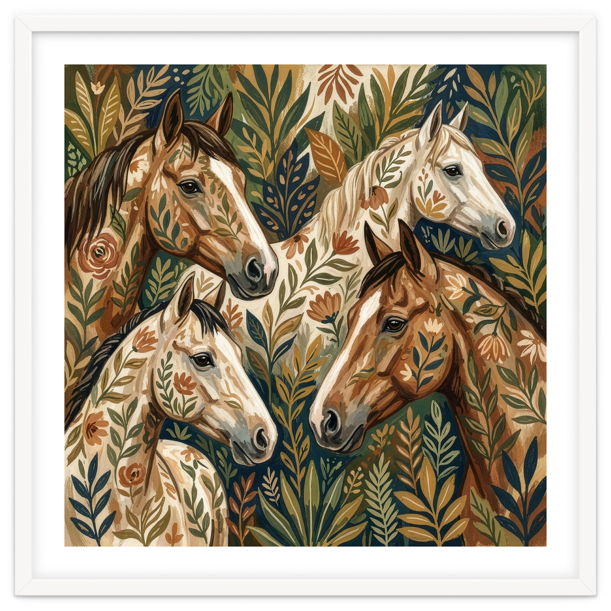 Equestrian Floral Harmony