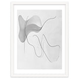 Abstract Black And White Flowing Lines And Shapes thumbnail