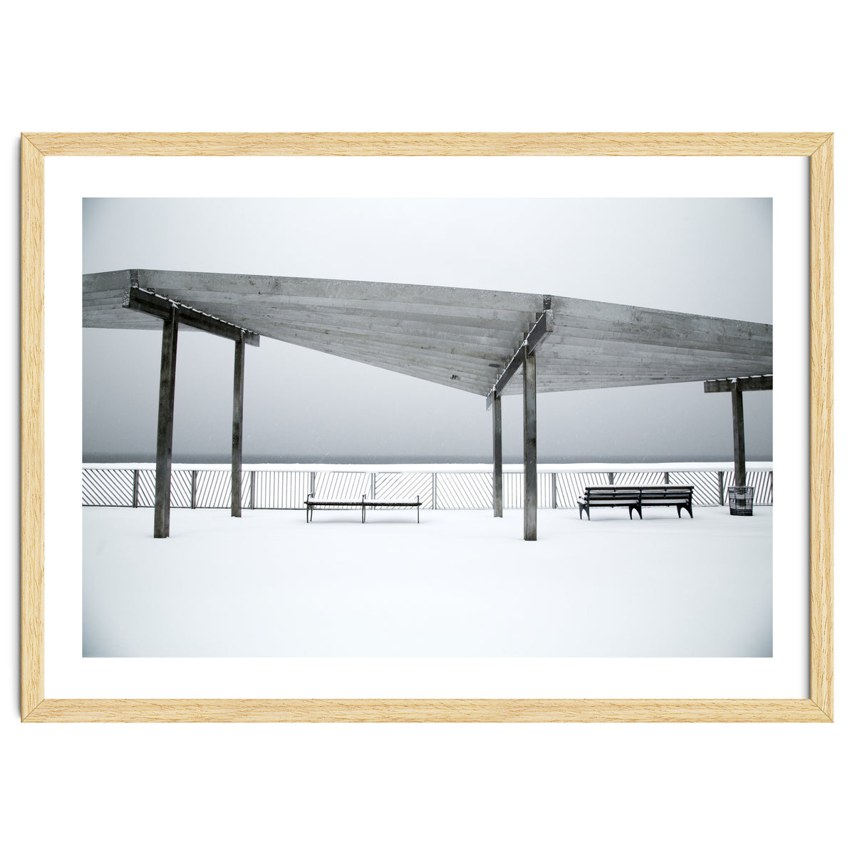 Rest point - Winter seascape