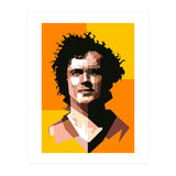 Retro Franz Beckenbauer Football  (Print Only) thumbnail