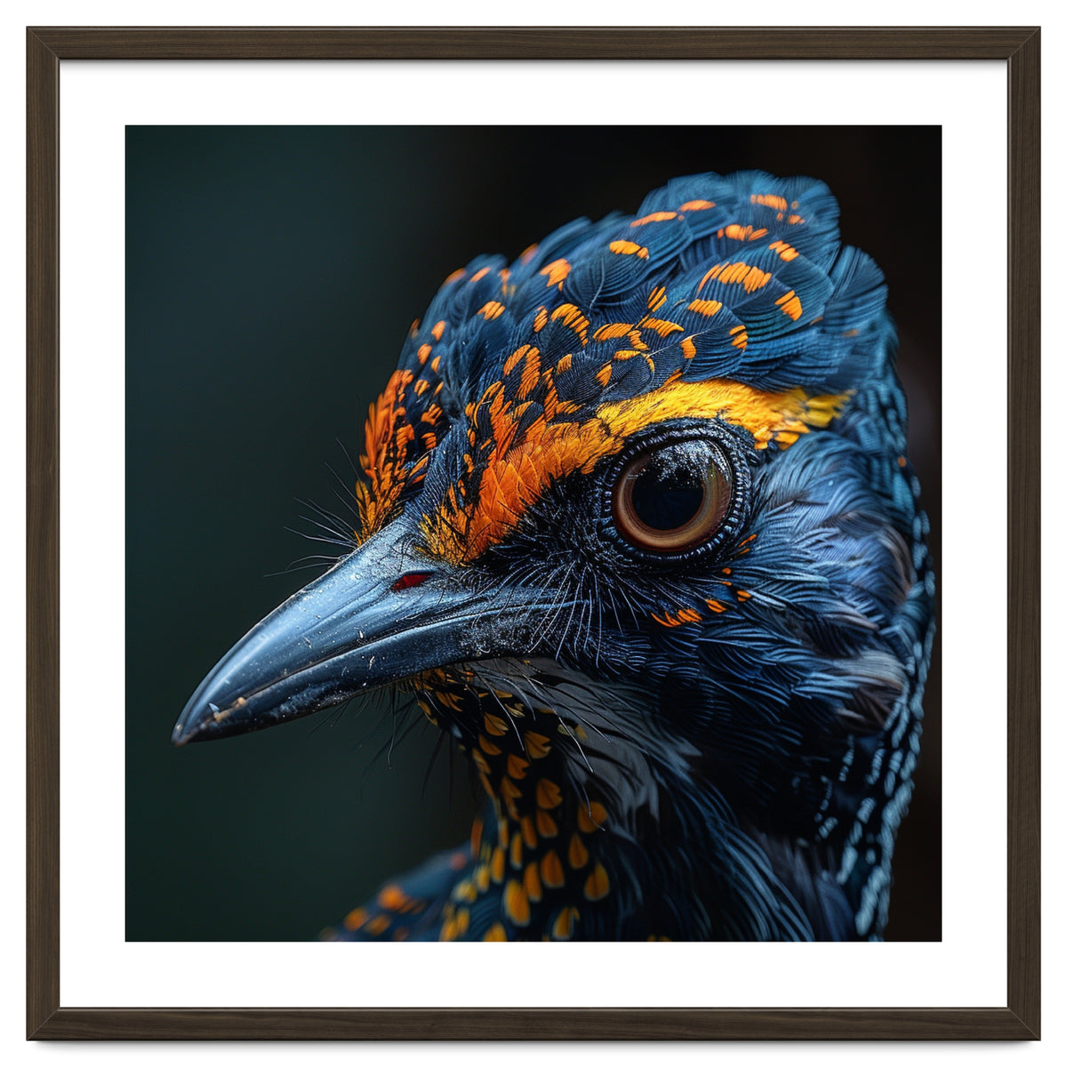 Close Up Of A Colorful Bird Head And Eye