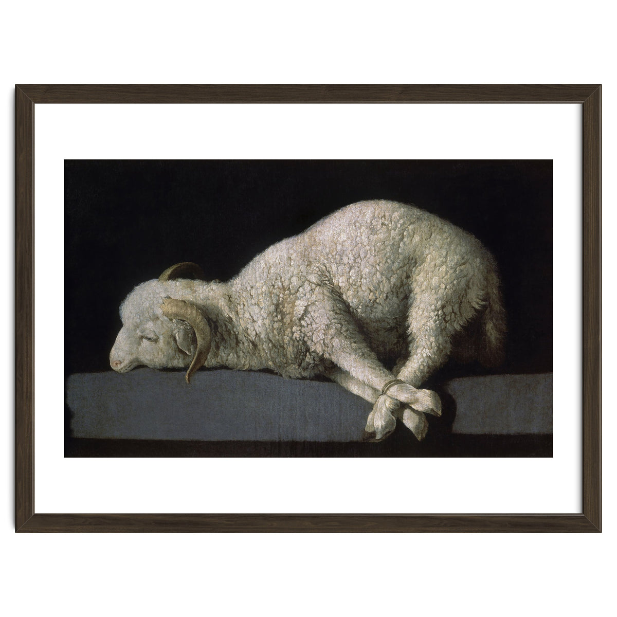 Agnus Dei - ca.1635-40 - oil on canvas - 37,3 x 62 cm - Spanish Baroque - NP 7293.