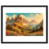 Vintage Dolomites Poster, Italy thumbnail