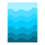 Blue gradient design  (Print Only) thumbnail